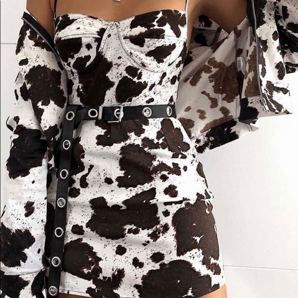 Motel Rocks Cow print Bodysuit